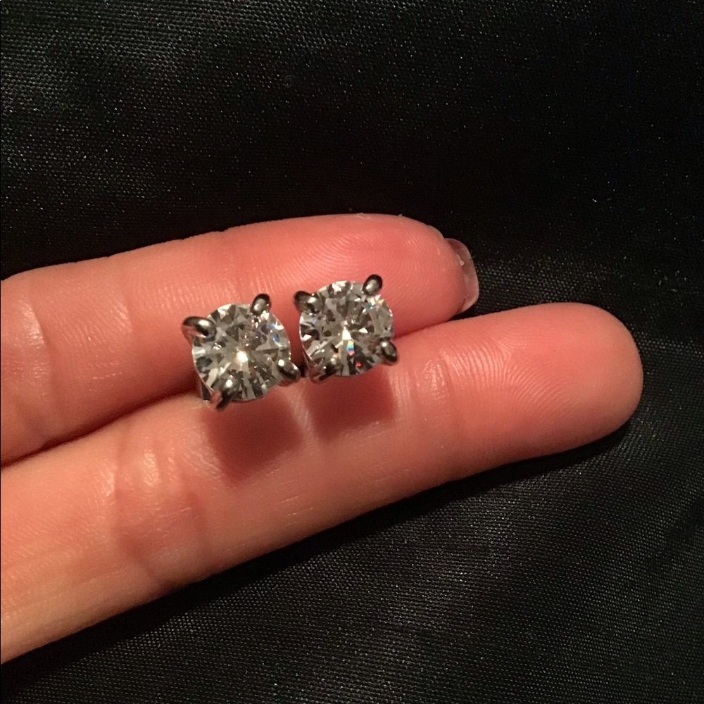 Swarovski large round earrings